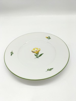 AUGARTEN 17CM Plate with Yellow Floral Pattern from Japan