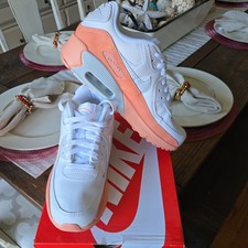 Nike Air Max 90 LTR SE White/Aura-Lt Madder Root (DM0956 100) 5Y BNWB FLAWLESS!!