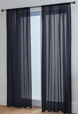 Voile Curtains Pair (2 Panels) Of Lucy Voile Net Slot Top Panels -Top Quality