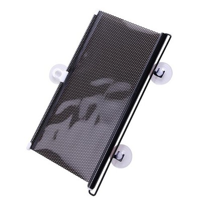 KIMISS Windshield Sun Shade, Car Automatic Retractable Black 50*125cm 