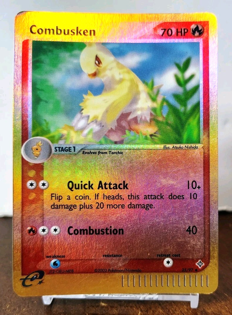 POKEMON COMBUSKEN 25/97 REVERSE HOLO UNCOMMON EX DRAGON MP-HP
