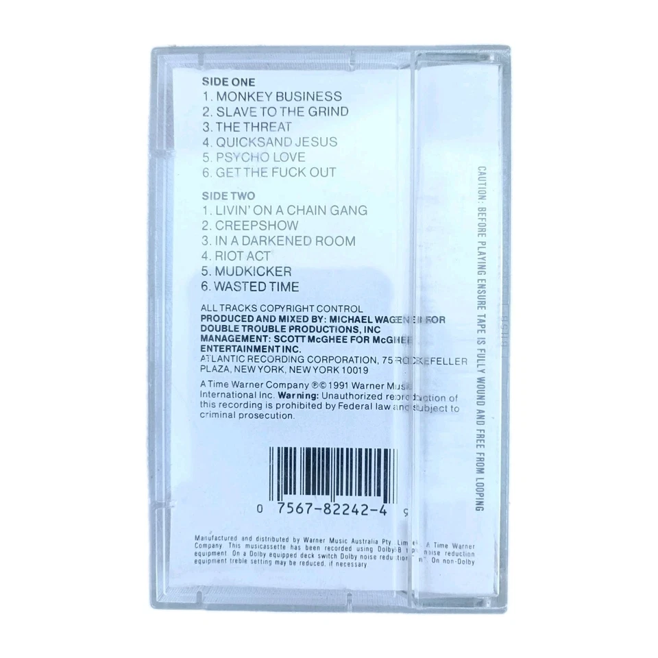 SKID ROW - Slave To The Grind (1991) Cassette Tape Warner Music FREE POST AUS - Image 2 of 3