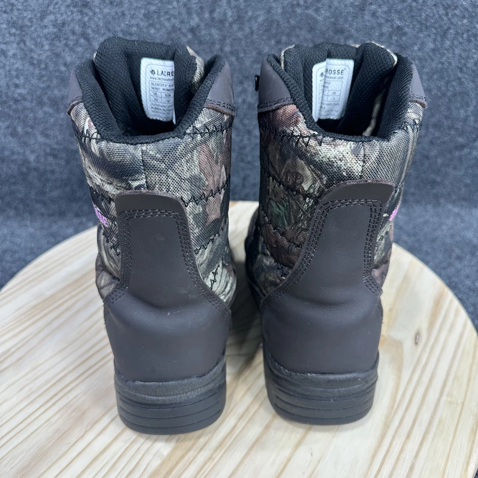LaCrosse 8" Silencer Scent HD Insulated Hunting Camo Boots Youth 4, Womans 5.5 - Image 2 of 4
