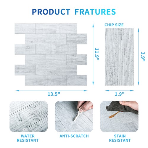 "Art3d Peeling and Stick Backsplash Wandfliese für Küche Badezimmer, 12""x12" - Bild 9 von 45