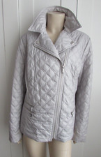 Laundry By Shelli Segal Quilted Jacket Zip Up Fully Lined Biker Style Size Xl