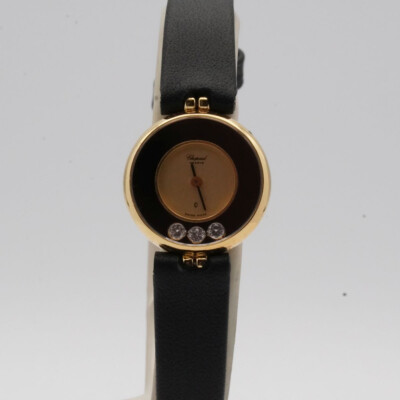CHOPARD HAPPY DIAMONDS DAMEN UHR 18K 750 MASSIV GOLD 4070 22MM 2