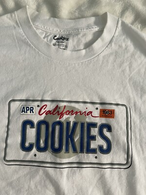 Cookies Brand california License Plate tee XL