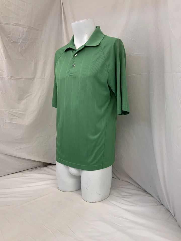 Camisa polo de golf Ping L verde 100 % poliéster manga corta YGI N2-626 Foto 4 de 4