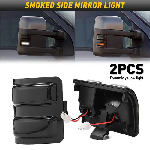 LED Side Mirror Marker Lights For 2008-2016 Ford F250 F350 F450 F550 Super Duty