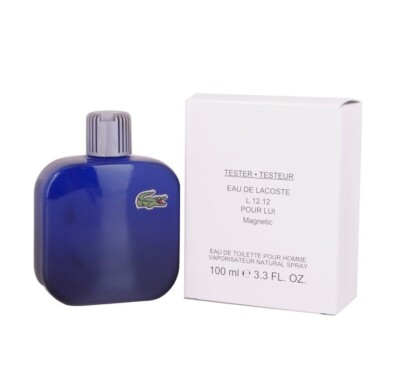 Tester Men Eau de Lacoste L.12.12 POUR LUI MAGNETIC EDT Spray 3.3oz / 100ml New