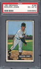 1951 Bowman 199 Sheldon Jones PSA 6 04646852