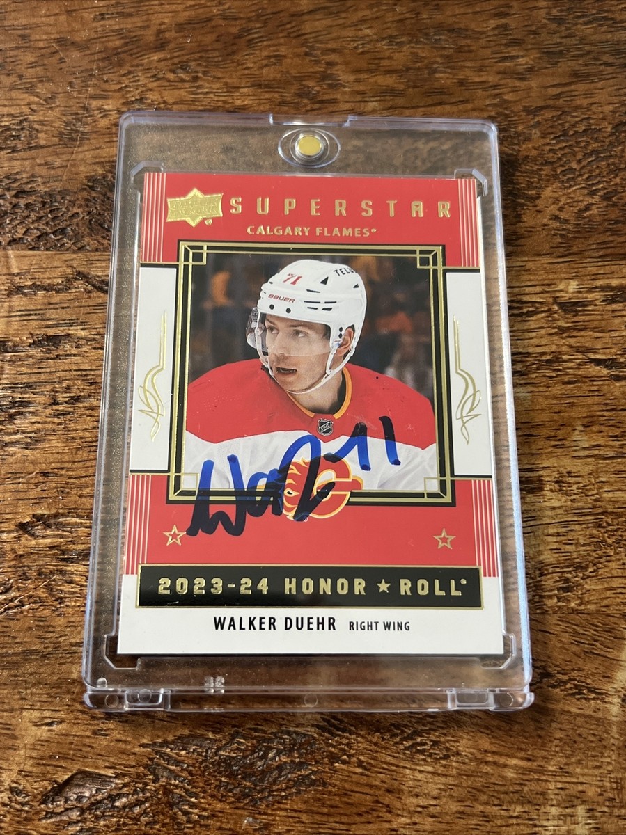 Walker Duehr IP Signed Upper Deck Honor Roll Card JSA Coa Flames