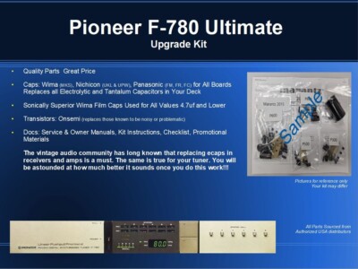 Pioneer F-780 Tuner Ultimate Restoration Kit - Wima, OnSemi, Nichicon