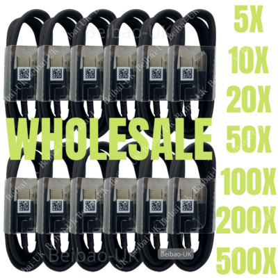 Wholesale Bulk USB C Type C Cable Fast Charger Lot For Samsung S8 S9 S10 Note 10