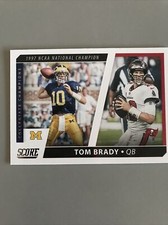 2021 Score Football Tom Brady Collegiate Champions #CC9 Tampa Bay Buccaneers