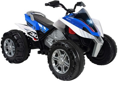 Injusa Rage elektro-Kinder-Quad-Bike 12V blau/weiß