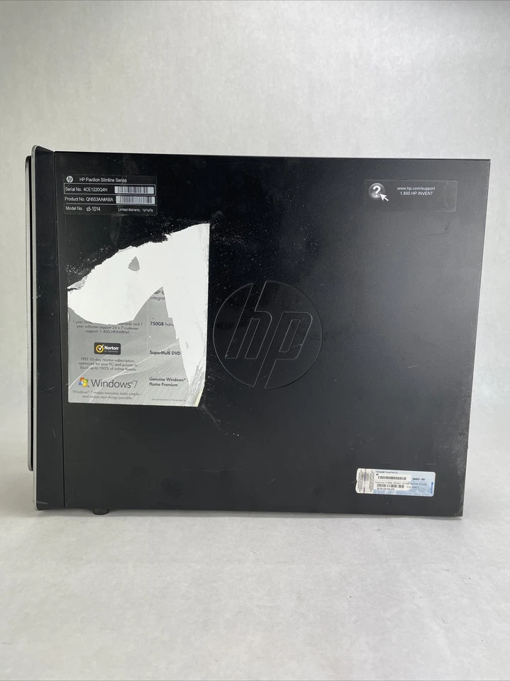 HP S5-1014 SFF Intel Pentium Dual-Core E5800 3.2GHz 4GB RAM No HDD No OS - Image 4 of 4