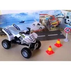 POLICE FIRE EMERGENCY QUAD VEHICLE TOY PLAY QUAD BIKE AND CONES new in stock
