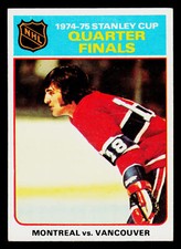 1975-76 Topps #5 Stanley Cup Quarter Finals Hockey Card