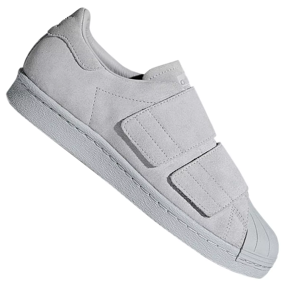 adidas Mens Superstar CF Velcro Sneaker Sneakers Grey | eBay