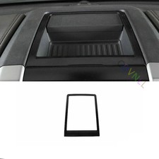 Para Ford F150 F-150 15-20 Negro Brillante Salpicadero Consola Caja de Almacenamiento Marco Borde