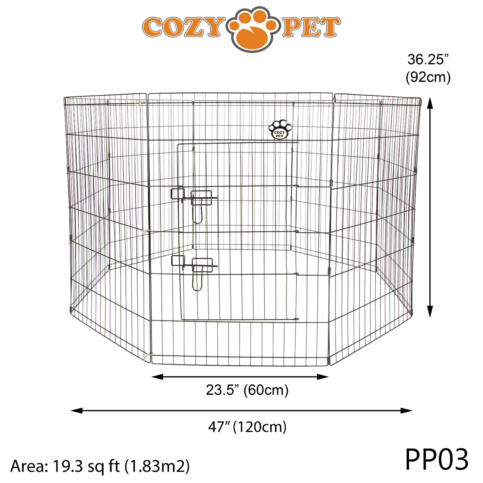 Playpen by Cozy Pet Dog Rabbit Puppy Play Pen Cage Folding Run crate Guinea Pig eBay