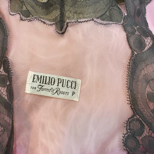 VINTAGE Emilio Pucci Pink Night Gown Small - Picture 8 of 12