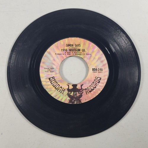 Simon Says 45 RPM Vinyl 1910 Fruitgum Co 1968 Buddah Records Bubblegum ...