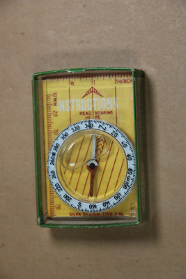 NOS Vintage Silva Polaris Type 7 Sweden Expedition Compass Box Instructions