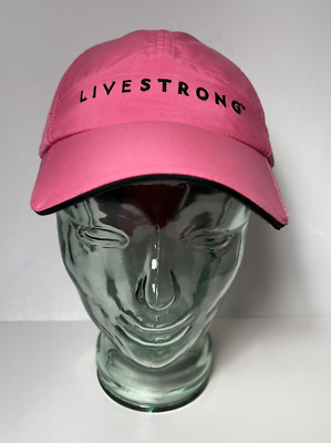 VTG Nike Tailwind FIT DRY 7 Panel Hat Cap Pink LIVESTRONG  display picture 3