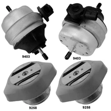 Hyd. Engine Mounts & Automatic Trans. Mounts 4PCS For Audi A4 Quattro 09-07 3.2L