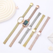 High Quality Stainless Steel Watch Strap Women's Metal Wristband 10 12 14 16mm