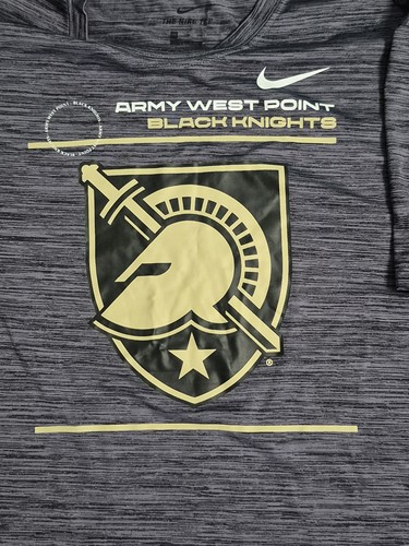 Men’s Army West Point Black Knights Nike Dri-fit Shirt Sz XL Marled Charcoal - Bild 8 von 10