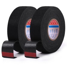 2 Rolls 50Ft Automotive Wire Harness Cloth Tape Heat Resistant Noise Dampening