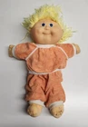 Vintage 1989 Cabbage Patch Kids Doll Blonde Hair Blue Eyes Coleco