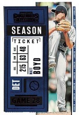 2020 Panini Contenders - Matthew Boyd #16 Purple