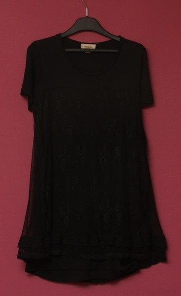 Women Diesel Dress Black Modal 36 / S / 44