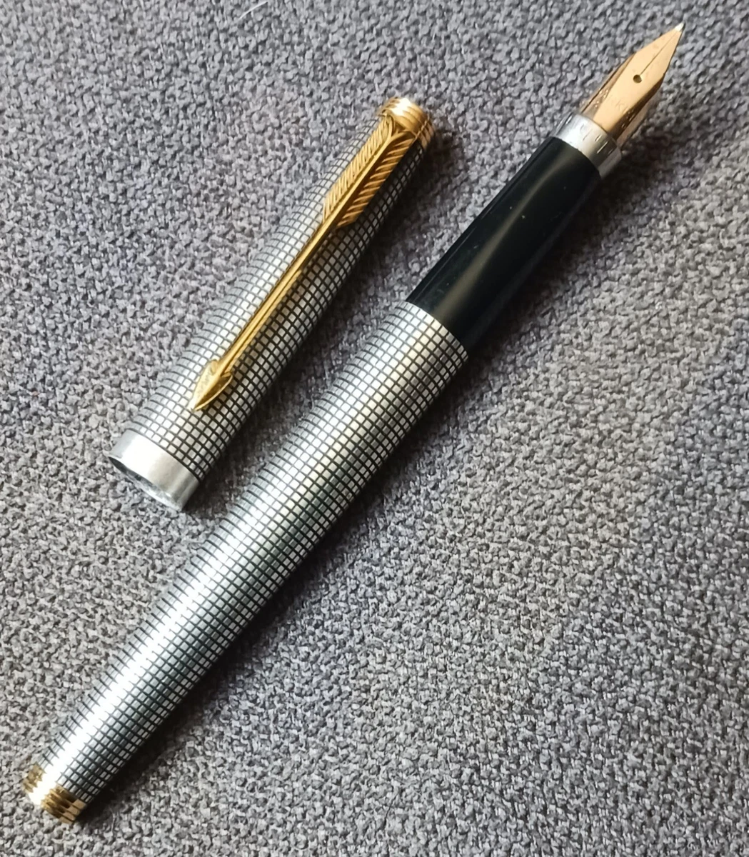 Parker Gold, 14K Nib Sterling Silver Collectible Fountain Pens for