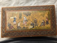 Vintage Micro Mosaic Jewelry Box Beautiful Pe...
