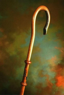 Wood CROZIER Polish Staff Crosier Bishop Quality Craftsmanship, 72''Christmas G1