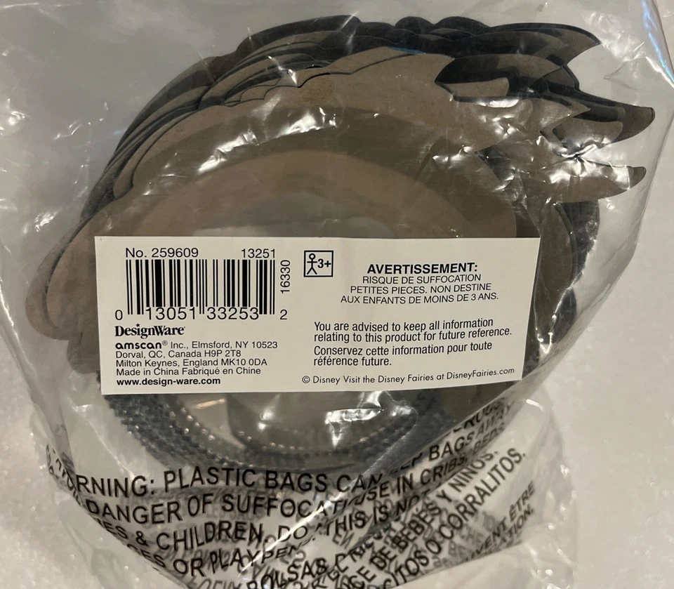 8x Tinkerbell Birthday Party Paper Tiaras Disney Fairies Dress Up Cosplay Sz Kid - Image 3 of 3