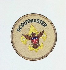 BSA Scoutmaster Position Patch Tan Embroidered Twill