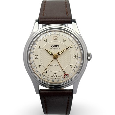 Oris - Pointer Date | Ref: 7403 Silber, Vintage, Unisex, Tested, Serviced, 1990e