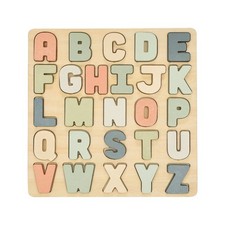 Pearhead Wooden Alphabet Puzzle Toddler Toy
