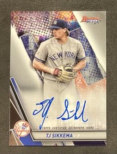 2019 Bowman's Best - Autographs T.J. Sikkema #B19-TJS (AU, RC) Yankees Rookie