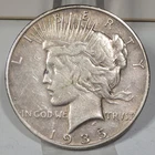 1935-S Peace Silver Dollar XF; Jan.8th Silver$74.16, $1 Value $57.79