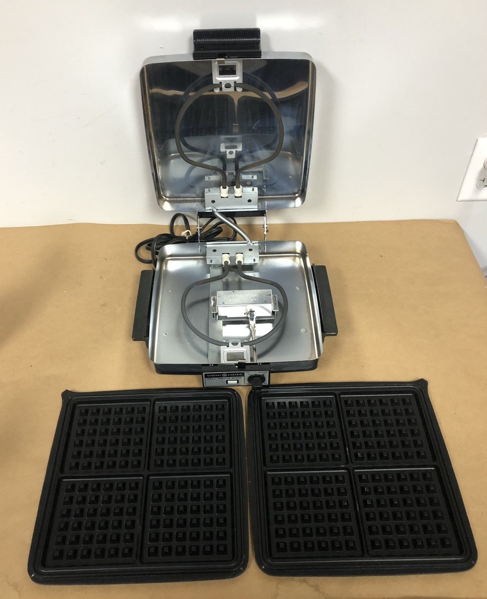 GE Chrome Reversible Waffle Maker & Grill General Electric A2G48T