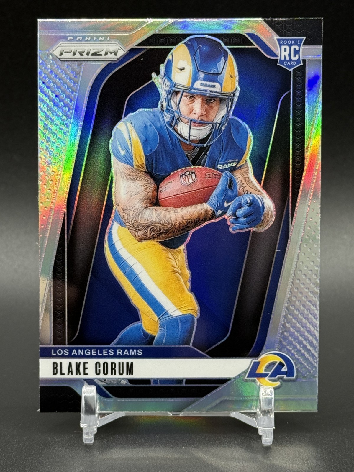 2024 Panini Prizm BLAKE CORUM Rookie Variation Silver Refractor #4 Rams