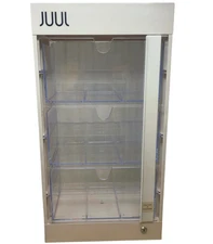 JUULs White Display Case For Home Store Retail Lock 9 Facings 3 Drawer with Keys