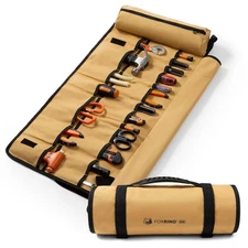 Tool Roll, Heavy Duty Tool Roll Bag Organizer, Roll Up Tool Pouch with 20 + 1...